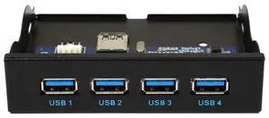 3.5" Internal Floppy Bay Front Panel Motherboard Mainboard USB 3.0 20Pin Header to 4 Port USB 3.0 Female Hub Adapter Bracket w/ 60cm Cable 3.5" Internal Floppy Bay Front Panel Motherboard Mainboard USB 3.0 20Pin Header to 4 Port USB 3.0 Female Hub Adapter Bracket w/ 60cm Cable
