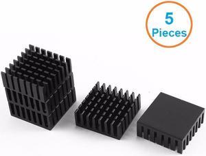 5pcs/lot Black Aluminum Fin 28x28x11mm Electronic Cooling Radiator Heatsink for CPU,GPU Graphics Video Card,1W LED dissipator