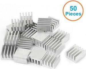 50pcs/lot Aluminum Heatsink 8.8x8.8x5mm Electronic Chip Cooling Radiator Cooler for CPU,RAM,GPU,A4988 Chipset Heat Sink