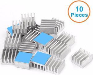 10pcs/lot Aluminum Heatsink 8.8x8.8x5mm with 3M 8810 Thermally Conductive Adhesive Tapes Electronic Chip Cooling Radiator Cooler