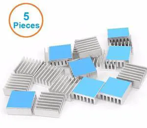 5pcs/lot Aluminum Heatsink14x14x6mm with 3M 8810 Thermally Conductive Adhesive Tapes Electronic Chip Cooling Radiator Cooler 5pcs/lot Aluminum Heatsink14x14x6mm with 3M 8810 Thermally Conductive Adhesive Tapes Electronic Chip Cooling Radiator Cooler
