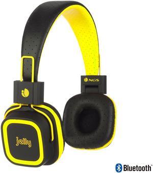 NGS Artica Jelly Bluetooth Stereo Headphones with Micro SD Card Slot - Yellow