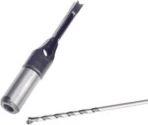 6.5mm 1/4'' Woodworking Square Hole Bits Drill Mortising Chisel Set 6.5mm/ 1/4" Mortiser Drills Bit Set