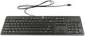 HP 803181-001 Business Black USB Slim Style Windows Enhanced Keyboard