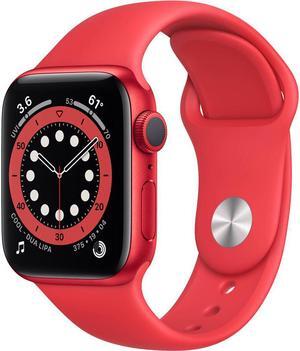 Apple Watch Series 6 M00A3LL/A 40mm Aluminum Case WiFi Only Bluetooth GPS Red Sports Band