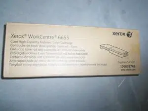 Genuine Xerox 106R02748 HIgh Yield Cyan Metered Toner Cartridge Workcentre 6655