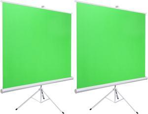 Yescom 2 Pack 100" Collapsible Green Screen with Tripod Floor Standing for Video Photo