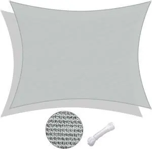 Yescom 23x20 Ft 95% UV Block HDPE Rectangle Sun Shade Sail Canopy Outdoor Patio Yard