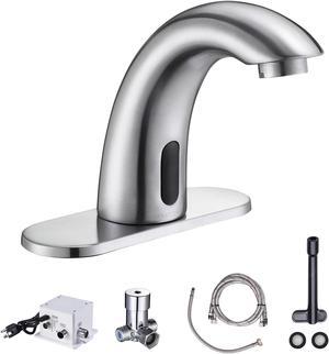 Aquaterior Touchless Faucet Automatic Sensor Cold Hot Water Hands Free Bathroom