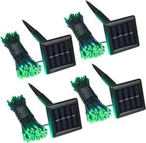 Solar String Lights 36 FT Waterproof Green Solar Xmas Light Outdoor Tree 4Pcs