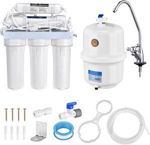 Water Filter System Reverse Osmosis 5 Stage 100 GPD for Home Drinking Filtration
