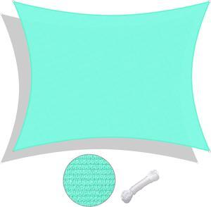Yescom 16x12 Ft 97% UV Block Rectangle HDPE Sun Shade Sail Heavy Duty Canopy Yard Pool