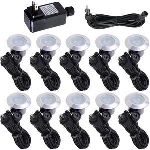 10pc Deck Garden Mall Landscape LED Lights Low Voltage Waterproof Outdoor Pathway