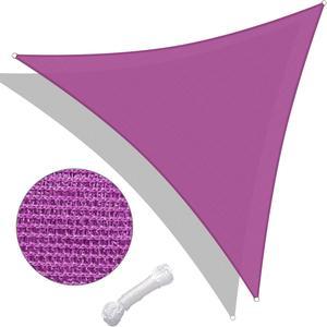 Yescom 22 Ft 97% UV Block Triangle Sun Shade Sail Canopy Cover Net Outdoor Poolside