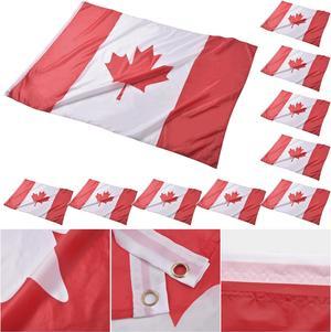 Yescom 4x6 Ft Canada Flag Polyester Vivid Color Fade Resistance Outdoor Club 10 Pack