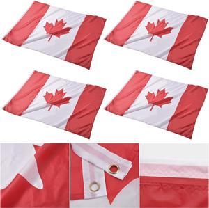 Yescom 4x6 Ft Canada Flag Polyester Vivid Color Fade Resistance Outdoor Club 4 Pack