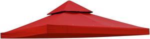 Yescom 8'x8' UV30+ Gazebo Canopy Replacement Top Cover Red for Dual Tier Outdoor Patio Garden Tent Y0018T02