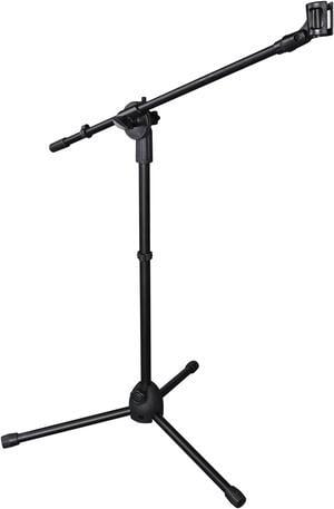 Microphone Stand Mic Clip 360-degree Rotating Folding Type Boom Arm Tripod Metal