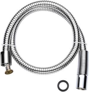 Aquaterior 41" Pre-Rinse Hose Stainless Steel for Commercial Kitchen Sink Faucet