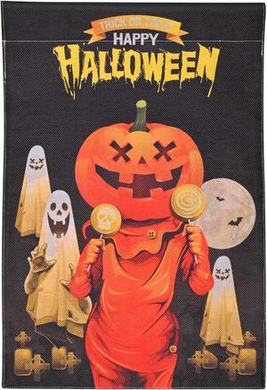 12x18 Halloween Garden Flag Full Moon Ghost Pumpkin Jack O Lantern Party Decor