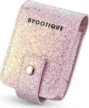 Byootique Portable Lipstick Case Lip Gloss Pouch with Built-in Mirror for Purse