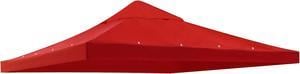 Yescom 10'x10' Gazebo Top Replacement for beach cabanas for 1 Tier Outdoor Canopy Cover Patio Garden Yard Red Y0041002