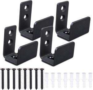 Yescom Adjustable Wall Mount Floor Guide Carbon Steel Sliding Barn Door 4 Pack