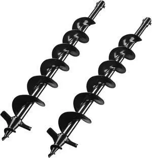 Yescom 2 Packs 4" Earth Auger Bit Bulb Planter Tool Planting Flower Fence Post Umbrella Hole Digger Gardening Project