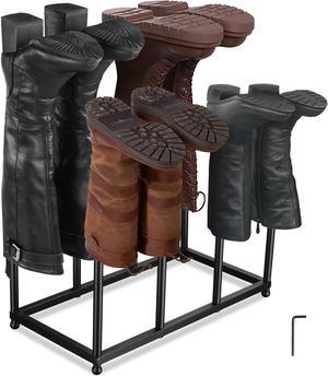 Yescom 2 Pack 5 Tier Metal Shoe Rack 50 Pair Storage Stackable