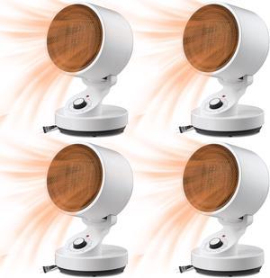 Yescom 4 Pack 1500W PTC Oscillating Ceramic Heater Fan Warm & Cool Overheat Protection