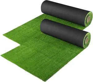 Yescom 33x3 ft Artificial Grass Mat Synthetic Landscape Fake Lawn Playground Pet Dog Turf Indoor Outdoor 2 Pack