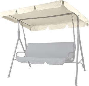 76"x44" Outdoor Swing Cover Replacement Canopy UV30+ 180gsm Top Patio Yard Garden Seat
