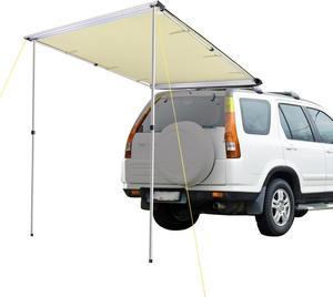 Yescom 4.6x6.6' Car Awning Vehicle Roof Rack Side Awning SUV Truck Van Rooftop  for Camping