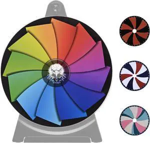 WinSpin Set of 4 Prize Wheel Template Replacement for 12" Spinning Wheel Game