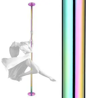 Yescom Professional Stripper Pole Static Spinning Dancing Pole Kit 9.25FT for Party Club Exercise Fitness ,Colorful