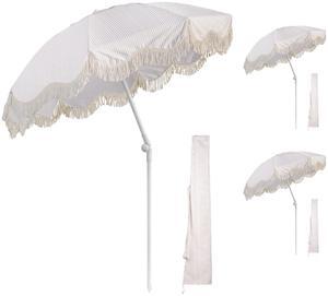 LAGarde 3 Pack 6Ft Fringe Patio Umbrella with Push Button Tilt Carry Bag UV30+ Outdoor Yard Lawn Yard Party Purple Stripe LAGarde 3 Pack 6Ft Fringe Patio Umbrella with Push Button Tilt Carry Bag UV30+ Outdoor Yard Lawn Yard Party Purple Stripe