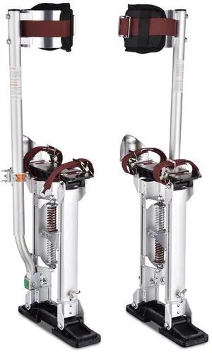 Yescom Drywall Stilts 16-24 inches Adjustable Aluminum Painting Tool for Ceiling Installation/Repair Taping Parades