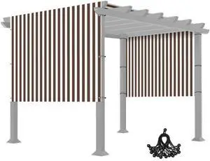 6x17 Ft Pergola Shade Cover Replacement Canopy Panel with Rod Pocket Outdoor