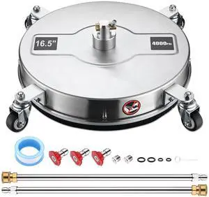 Yescom 16.5" Stainless Steel Surface Cleaner Attachment Pressure Washer