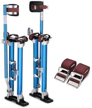 Yescom Drywall Stilts w/ 1 Pair Stilt Pad Replacement 24"-54" Aluminum Tool Painting