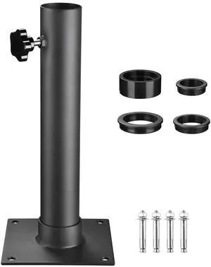Yescom Flagpole Base Dock Deck Mount Windsock Base Umbrella Stand Outdoor Backyard