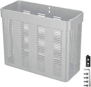 Yescom Storage Basket Organizer Holder for PC Mobile Cart Medical Trolley Cart Silver
