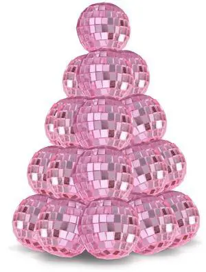 Yescom 20PCS 1.6" Small Disco Ball Mirror Mini Hanging Decoration for Events Wedding 70s 80s Party Business Holiday Home Decor