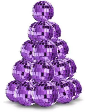 Yescom 20PCS 1.6" Small Disco Ball Mirror Mini Hanging Decoration for Events Wedding 70s 80s Party Business Holiday Home Decor