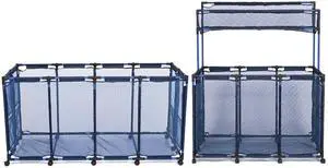 Yescom 2 Pack Mesh Pool Storage Bin Rolling Cart Noodle Holder Organizer Large