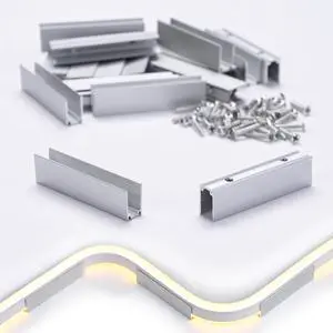 Yescom 20-pack 2-inch Commercial LED Track Channel 7x10mm for Warm White Neon Rope Lights Mini Aluminium Mounting Clips for Indoor Outdoor DIY Designs Yescom 20-pack 2-inch Commercial LED Track Channel 7x10mm for Warm White Neon Rope Lights Mini Aluminium Mounting Clips for Indoor Outdoor DIY Designs