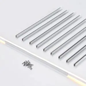 Yescom 10-pack 1-ft Commercial LED Track Channel 7x10mm for Warm White Neon Rope Lights Aluminium Mounting Clips for Indoor Outdoor DIY Designs Yescom 10-pack 1-ft Commercial LED Track Channel 7x10mm for Warm White Neon Rope Lights Aluminium Mounting Clips for Indoor Outdoor DIY Designs