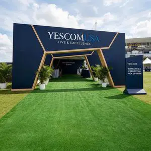 Yescom 3-FT x 50-FT Brand Activations Event Turf Pre-cut Roll Large Trade Show Booths Artificial Grass-0.8"H Yescom 3-FT x 50-FT Brand Activations Event Turf Pre-cut Roll Large Trade Show Booths Artificial Grass-0.8"H