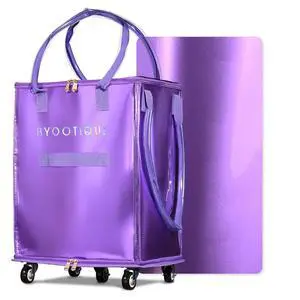 Byootique 16" Rolling Tote Bag Grocery Bag on Wheels Shopping Trolley DuskViolet Byootique 16" Rolling Tote Bag Grocery Bag on Wheels Shopping Trolley DuskViolet