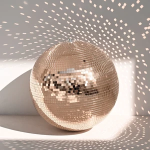 Yescom 20" Rose Gold Large Disco Ball Big Mirror Ball Hanging for Wedding Bachelorette Hen Last Disco Groovy Bride Party Decoration Yescom 20" Rose Gold Large Disco Ball Big Mirror Ball Hanging for Wedding Bachelorette Hen Last Disco Groovy Bride Party Decoration